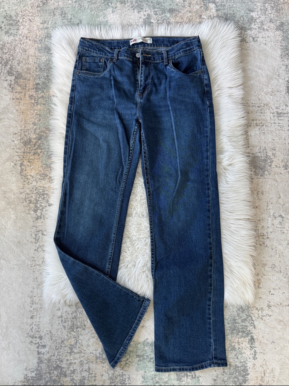 Levi's 551Z Authentic Straight Leg Jeans - Dark Blue Denim